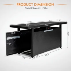Costway 57'' Rectangular Propane Gas Fire Pit 50,000 Btu Heater Outdoor Table 11 Costway 57'' Rectangular Propane Gas Fire Pit 50,000 Btu Heater Outdoor Table -Costway GUEST 2a645a0f f929 44ca 9994 70ae173319b4