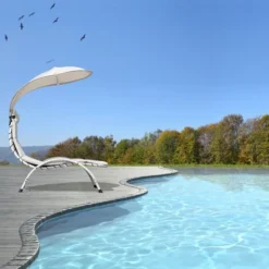 Costway Chaise Lounge Chair With Canopy, Hammock Chair With Canopy -Costway GUEST 2b4e4848 f04a 4f67 b9a6 45289704e832