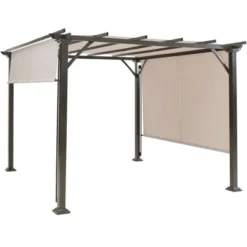 Costway 10' X 10' Pergola Kit Metal Frame Gazebo &Canopy Cover Patio Furniture Shelter -Costway GUEST 2be029fc c6c9 4992 a0a8 350a86d049a4