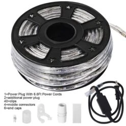 Costway 100' 2 Wire LED Rope Light Christmas Decorative Party In/Outdoor 110V Warm White 15 Costway 100' 2 Wire LED Rope Light Christmas Decorative Party In/Outdoor 110V Warm White -Costway GUEST 2be6f237 245e 4873 9a07 972db94e124e