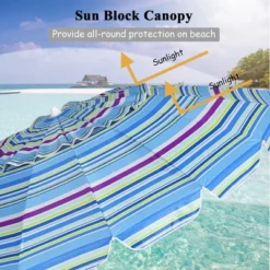 Costway 8 FT Beach Umbrella Outdoor Tilt Sunshade Sand Anchor W/Carry Bag -Costway GUEST 2bfbe11a 4596 4716 94e6 0369f5395b68