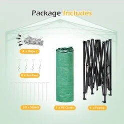 Costway 6'x 8' Portable Walk-in Greenhouse Pop-up Folding Plant Gardening W/Window 17 Costway 6'x 8' Portable Walk-in Greenhouse Pop-up Folding Plant Gardening W/Window -Costway GUEST 2c0712a4 f444 47b1 b18a 69806caa10c2