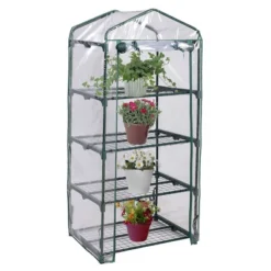 Costway Portable Mini Walk In Outdoor 4 Shelves Greenhouse 13 Costway Portable Mini Walk In Outdoor 4 Shelves Greenhouse -Costway GUEST 2c689b29 eef3 451a a0e8 a93d1ed514b0