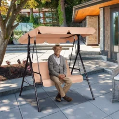 Costway Loveseat Patio Canopy Swing Glider Hammock Cushioned Steel Frame Outdoor 10 Costway Loveseat Patio Canopy Swing Glider Hammock Cushioned Steel Frame Outdoor -Costway GUEST 2c8d52c4 14c6 4c64 af75 f0c6f408fc29