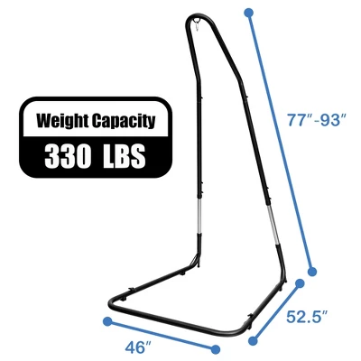Costway Patio Adjustable 77" To 93" Hammock Chair Stand Hanging Chair Stand 7 Costway Patio Adjustable 77" To 93" Hammock Chair Stand Hanging Chair Stand - Image 7