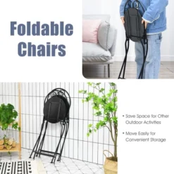 Costway 2PCS Patio Folding Mosaic Bistro Chairs Flower Pattern Seat Garden Deck 8 Costway 2PCS Patio Folding Mosaic Bistro Chairs Flower Pattern Seat Garden Deck -Costway GUEST 2ea39f29 dd92 4fe8 a2cc dfa0698373c1