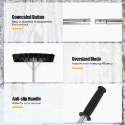 Costway 20 FT Aluminum Snow Roof Rake Adjustable Sectional Snow Removal Tool 15 Costway 20 FT Aluminum Snow Roof Rake Adjustable Sectional Snow Removal Tool -Costway GUEST 3374e173 135a 46ac a128 7642a6d7c08b