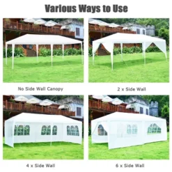 Costway 10'x20' Canopy Tent Heavy Duty Wedding Party Tent 6 Sidewalls W/Carry Bag -Costway GUEST 33fddcb9 ee89 4dfe bb20 995580599b11
