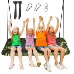 Costway 700lb Giant 60'' Platform Tree Swing Outdoor W/ 2 Hanging Straps BlueColorfulGreenCamo Green 22 Costway 700lb Giant 60'' Platform Tree Swing Outdoor W/ 2 Hanging Straps BlueColorfulGreenCamo Green -Costway GUEST 3715c7dd 0247 464e 9646 81d50c462976
