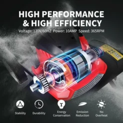 Costway 17-Inch 13.5 Amp Corded Electric Tiller And Cultivator 9'' Tilling Depth Red -Costway GUEST 3866aad9 9a48 4c46 8547 a25505da4d0b