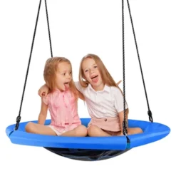 Costway 40'' Nest Tree Swing Outdoor Round Swing For Backyard BlueGreen 22 Costway 40'' Nest Tree Swing Outdoor Round Swing For Backyard BlueGreen -Costway GUEST 38804d52 ba46 442c b524 9e1db5c610fc