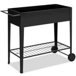Costway Raised Garden Bed Elevated Planter Box On Wheels Steel Planter W/Shelf 16 Costway Raised Garden Bed Elevated Planter Box On Wheels Steel Planter W/Shelf -Costway GUEST 38867dd7 e42f 453d a5fd 8ff3871b685d