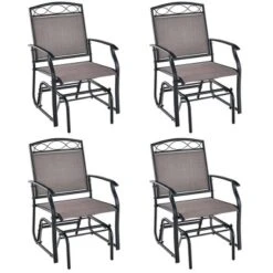Costway 2pcs Patio Glider Set Single Swing Rocking Chair Heavy-Duty Metal Frame Outdoor 20 Costway 2pcs Patio Glider Set Single Swing Rocking Chair Heavy-Duty Metal Frame Outdoor -Costway GUEST 3bc5326b c29b 4a25 b39c b9f76c048afb