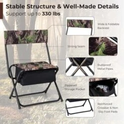 Costway Folding Hunting Chair Foldable Portable Fishing Stool With Storage Pocket -Costway GUEST 3bd266c9 bfd5 4514 af13 e3cba57dbfee