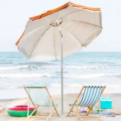 Costway 6.5FT Patio Beach Umbrella Sun Shade Tilt Carry Bag -Costway GUEST 3c46db63 d25e 4c83 be6f c4340493f99c