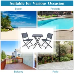 Costway 3PCS Bistro Set Garden Backyard Table Chairs Outdoor Patio Furniture Folding 10 Costway 3PCS Bistro Set Garden Backyard Table Chairs Outdoor Patio Furniture Folding -Costway GUEST 3d68485d de81 4725 baae 6bfc2dca74cd