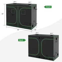 Costway 4x8 Grow Tent, 96''x48''x80'' High Reflective Mylar W/Observation Window GrayBlack 17 Costway 4x8 Grow Tent, 96''x48''x80'' High Reflective Mylar W/Observation Window GrayBlack -Costway GUEST 3e36b94a 6957 4d3e 8e87 4e2537b47d20