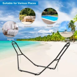 Costway Hammock Stand Heavy Duty Steel Frame Hanging Hooks Indoor Outdoor -Costway GUEST 3ed36b7b b7a2 49bf b93f dfd41da1f9ab