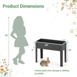 Costway 24'' Raised Garden Bed With Legs Metal Elevated Planter Box Drainage Hole Backyard 11 Costway 24'' Raised Garden Bed With Legs Metal Elevated Planter Box Drainage Hole Backyard -Costway GUEST 3f3a162a df40 499b a78d 3c09ca0873d5