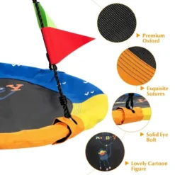 Costway 40'' Flying Saucer Tree Swing Indoor Outdoor Swing W/Hanging Straps Monkey 16 Costway 40'' Flying Saucer Tree Swing Indoor Outdoor Swing W/Hanging Straps Monkey -Costway GUEST 412b08a8 d290 492b 985a c76d71747048