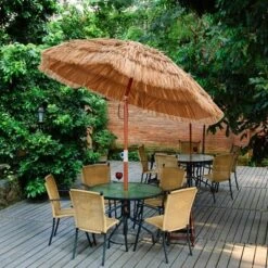 Costway Patio 6FT Tropical Thatched Tiki Beach Umbrella Portable Outdoor Market Tilt 12 Costway Patio 6FT Tropical Thatched Tiki Beach Umbrella Portable Outdoor Market Tilt -Costway GUEST 41866de5 08ab 4a74 8cd6 9a83b51952fe