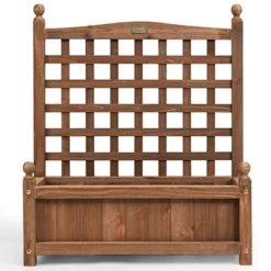 Costway 2 PCS Solid Wood Planter Box With Trellis Weather-Resistant 25"x11"x30" 15 Costway 2 PCS Solid Wood Planter Box With Trellis Weather-Resistant 25"x11"x30" -Costway GUEST 449b6e36 b2c2 4bba 8059 b8ef1463d749