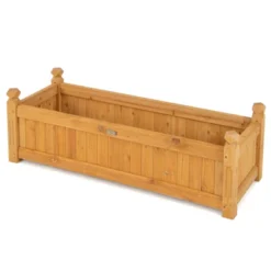 Costway Wooden Rectangular Planter Box Raised Garden Bed For Plants With 4 Corner Drainage 17 Costway Wooden Rectangular Planter Box Raised Garden Bed For Plants With 4 Corner Drainage -Costway GUEST 44f29260 cf3f 4c9e ba73 e228ca2a4398
