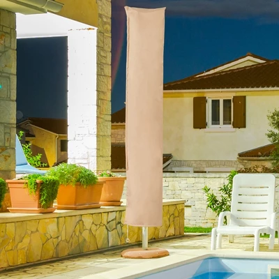 Costway Parasol Offset Cantilever Umbrella Cover 11ft Zipper Fiberglass Rod Outdoor 2 Costway Parasol Offset Cantilever Umbrella Cover 11ft Zipper Fiberglass Rod Outdoor - Image 2