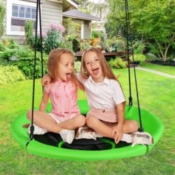 Costway 40'' Nest Tree Swing Outdoor Round Swing For Backyard BlueGreen 18 Costway 40'' Nest Tree Swing Outdoor Round Swing For Backyard BlueGreen -Costway GUEST 45d3794e c2f4 4242 8149 871ac08807d7