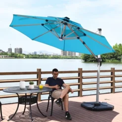 Costway 10ft Solar LED Patio Umbrella 360Degree Rotation W/USB Turquoise 12 Costway 10ft Solar LED Patio Umbrella 360Degree Rotation W/USB Turquoise -Costway GUEST 45d4e7fb a25b 4ee0 b494 99fb2628ded2