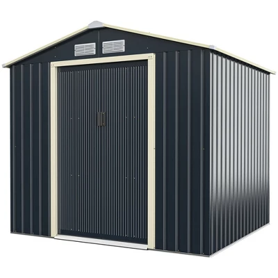 Costway Outdoor Tool Storage Shed Large Utility Storage House W/ Sliding Door 12 Costway Outdoor Tool Storage Shed Large Utility Storage House W/ Sliding Door - Image 12