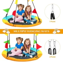 Costway 40'' Flying Saucer Tree Swing Indoor Outdoor Swing W/Hanging Strap Helicopter 12 Costway 40'' Flying Saucer Tree Swing Indoor Outdoor Swing W/Hanging Strap Helicopter -Costway GUEST 495b5ee5 4ba8 4308 80d6 7fdf4fae2139