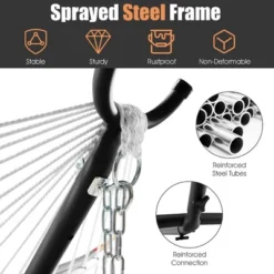 Costway 2-Person Hammock Stand Heavy-Duty Frame Storage Bag Included 450 LBS Capacity 13 Costway 2-Person Hammock Stand Heavy-Duty Frame Storage Bag Included 450 LBS Capacity -Costway GUEST 49cc8c17 e0c0 470f 9383 c78b81471e83