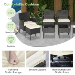 Costway 8PCS Patio Rattan Furniture Set Sofas Ottomans Cushioned Table Free Combination 11 Costway 8PCS Patio Rattan Furniture Set Sofas Ottomans Cushioned Table Free Combination -Costway GUEST 4a871aa3 8ce1 417b a5fe e0fd1cafb9d3
