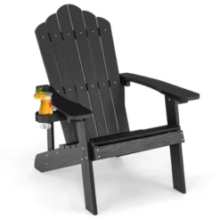 Costway Patio HIPS Adirondack Chair With Cup Holder Weather Resistant Outdoor 380 LBS Black/Teak/Green/Navy/Red/Gray/White/Yellow 26 Costway Patio HIPS Adirondack Chair With Cup Holder Weather Resistant Outdoor 380 LBS Black/Teak/Green/Navy/Red/Gray/White/Yellow -Costway GUEST 4a95315e 8eb3 4ac4 a9de 9d000a1d954a
