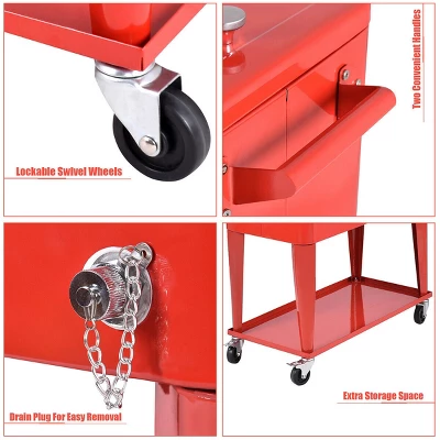 Costway 80-quart Cooler Beer Cart Outdoor Entertaining Rolling Party Steel Bar Bistro 1 Costway 80-quart Cooler Beer Cart Outdoor Entertaining Rolling Party Steel Bar Bistro