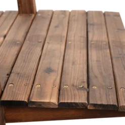 Costway 5' Wooden Bridge Stained Finish Decorative Solid Wood Garden Pond Arch Walkway 14 Costway 5' Wooden Bridge Stained Finish Decorative Solid Wood Garden Pond Arch Walkway -Costway GUEST 4c4ba8b1 ccca 46c3 b4fd 338ccbdfedc5