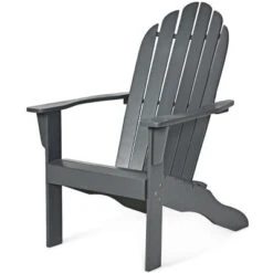 Costway Outdoor Adirondack Chair Solid Wood Durable Patio Garden Furniture GrayNaturalWhite -Costway GUEST 4db1d842 3c75 463a 9b1a 3e48982a88d5