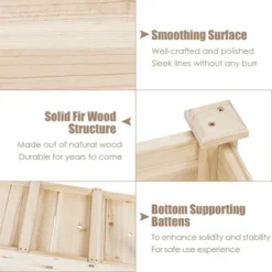 Costway Raised Garden Bed Elevated Planter Box Wood For Vegetable Flower Herb -Costway GUEST 4dff8300 adcd 47a1 b2d9 203493cb0633