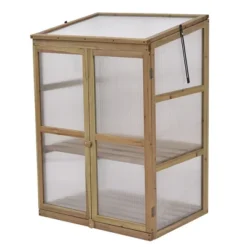 Costway Garden Portable Wooden GreenHouse Cold Frame Raised Plants Shelves Protection -Costway GUEST 4e86f33b 9fc3 406e b4f8 e6b10451c68c