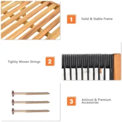 Costway 3PCS Patio Acacia Wood Sofa Furniture Set Thick Cushion W/Nylon Rope Armrest 16 Costway 3PCS Patio Acacia Wood Sofa Furniture Set Thick Cushion W/Nylon Rope Armrest -Costway GUEST 4ec55281 4445 4828 932f a2d9db91cf4f