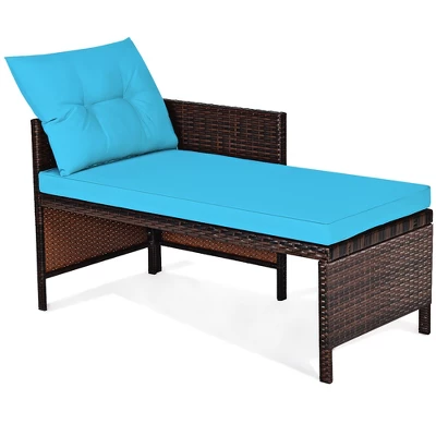 Costway 3PCS Patio Wicker Rattan Sofa Set Outdoor Sectional Conversation Set 5 Costway 3PCS Patio Wicker Rattan Sofa Set Outdoor Sectional Conversation Set - Image 5