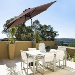 Costway 9ft Patio Umbrella Patio Market Steel Tilt W/ Crank Outdoor Yard Garden (Tan) 12 Costway 9ft Patio Umbrella Patio Market Steel Tilt W/ Crank Outdoor Yard Garden (Tan) -Costway GUEST 4f773f67 f584 4b16 92a3 f3c189d8c07a