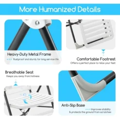 Costway Patio PP Chaise Lounge Folding Reclining Chair 7-Level Backrest Footrest White 15 Costway Patio PP Chaise Lounge Folding Reclining Chair 7-Level Backrest Footrest White -Costway GUEST 50b107f2 0dd4 40c8 9357 a5f98d0cab2d