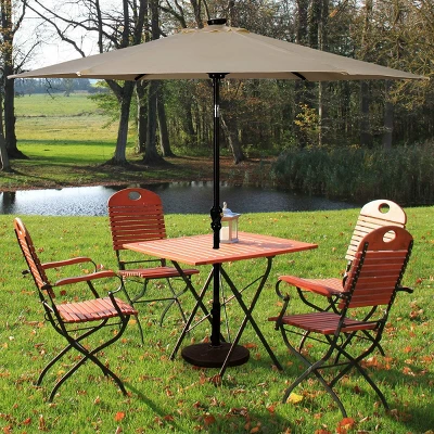 Costway 9FT Patio Solar Umbrella LED Patio Market Steel Tilt W/ Crank Outdoor 1 Costway 9FT Patio Solar Umbrella LED Patio Market Steel Tilt W/ Crank Outdoor