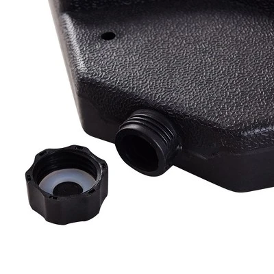 Costway 20'' Patio Offset Umbrella Base Stand Water Filled Base Weights Sand Plate Set 7 Costway 20'' Patio Offset Umbrella Base Stand Water Filled Base Weights Sand Plate Set - Image 7