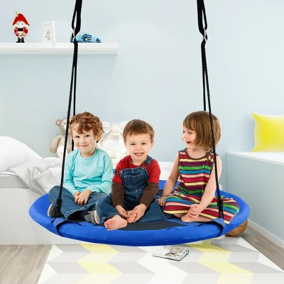 Costway 40'' Kids Hanging Chair Swing Tent Set Hammock Nest Pod Seat 4 Costway 40'' Kids Hanging Chair Swing Tent Set Hammock Nest Pod Seat - Image 4