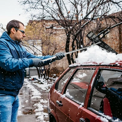 Costway 20 FT Aluminum Snow Roof Rake Adjustable Sectional Snow Removal Tool 3 Costway 20 FT Aluminum Snow Roof Rake Adjustable Sectional Snow Removal Tool - Image 3