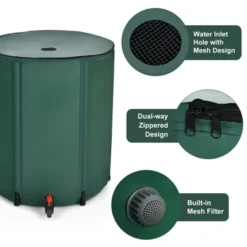 Costway 53 Gallon Portable Rain Barrel Water Collector Collapsible Tank W/Spigot Filter -Costway GUEST 52df2622 767a 4fbf 912f 188f24977401