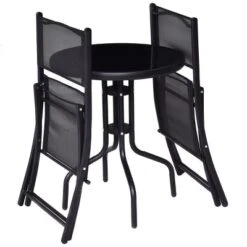 Costway 3 Pcs Bistro Set Garden Backyard Table Folding Chairs Outdoor Patio Furniture -Costway GUEST 5951d9b1 4a73 4bd1 b4bc b6d27b469af5